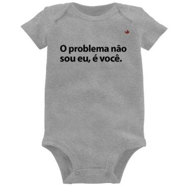 Imagem de Body Bebê Não sou eu, é você - Foca na Moda, Cinza, G