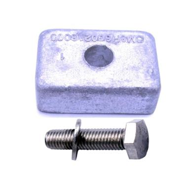 Imagem de Motor de barco 97-875208 Ânodo de caixa de engrenagens de unidade inferior para motor externo Mercury Mariner 8HP 9.9HP 15HP 20HP