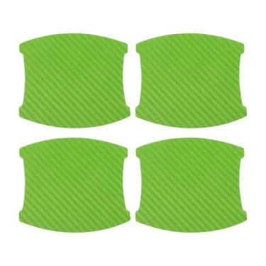 Imagem de INFINAUTO Protetor contra arranhões de maçaneta de porta de carro 3D, película protetora de maçaneta de porta de carro 84 x 94 mm verde, 4 peças