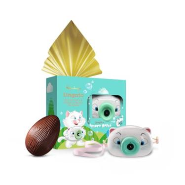 Imagem de Ovo de Páscoa Chocolate Kopenhagen Lingato Máquina Bolha de Sabão 120G Com Câmera Infantil que Solta Bolha de Sabão