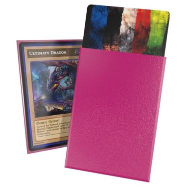 Imagem de Ultimate Guard Capas externas para cartão Cortex, 60 mangas TCG de tamanho japonês, 62 x 89 mm, verso rosa, acabamento fosco, sem PVC e sem ácido, alta clareza