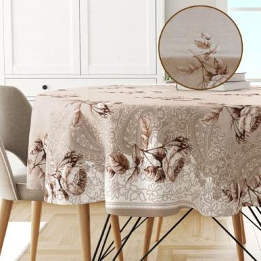 Imagem de Toalha Mesa Plástica Térmica Finesse 4 Lugar Redonda 1,38