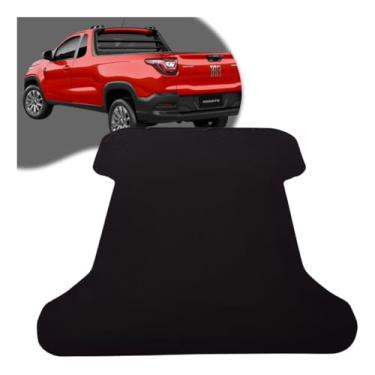 Imagem de Tapete Caçamba Strada Cab Simples Borracha Genuína Lavável