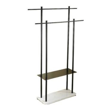 Imagem de Toalheiro de chão Toalheiro vertical de mármore para hotel, banheiro, rack de armazenamento, barra de toalhas higiênicas Toalheiro independente(Branco)