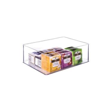 Imagem de Organizador Modular Empilhável Plástico Encaixa Retangular Altura 10,6 cm Plasútil T9