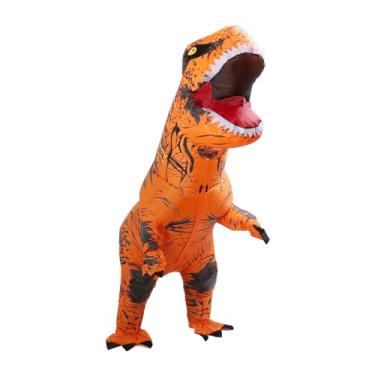 Imagem de Fantasia inflável de dinossauro, estampa transparente T Rex, fantasia inflável leve para o Natal (adulto)
