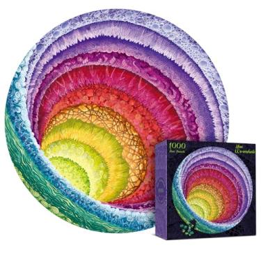 Imagem de Antelope - Quebra-cabeças de orifício de minhoca de 1000 peças para adultos, quebra-cabeças de orifício de minhoca de tom de 1000 peças, quebra-cabeças redondos de 1000 peças, quebra-cabeças de furo