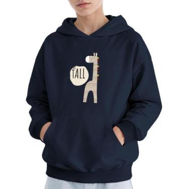 Imagem de Moletom Infantil Canguru Menino Algodão Estampa Mr Tall - Samcro Vestu