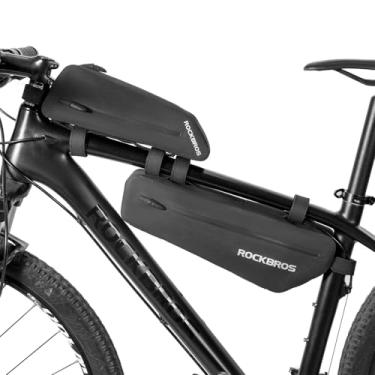 Imagem de ROCKBROS Bolsa para Quadro de Bicicleta, Bolsa de Armazenamento de 3,5 L, Ajustável para Várias Molduras, Acessórios de Ciclismo para Bicicletas de Montanha e Passeios