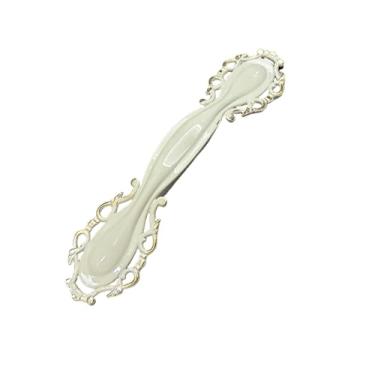 Imagem de Armário de cozinha Armário de armazenamento Cômodas Alças Vintage Gaveta Móveis Puxador Porta Armário Guarda-roupa Ferragens, Branco, 96mm