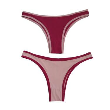 Imagem de CONJUNTO C/2 CALCINHAS B+ K2033CS - CEREJA / ROSA - P