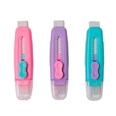 Imagem de Borracha Escolar Sweep Vassourinha Colorida Pastel - Cis