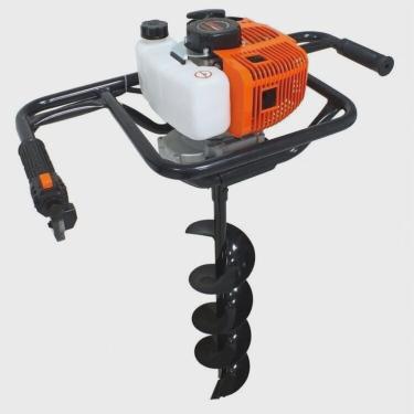 Imagem de Kit Perfurador de Solo 2,5hp com Broca de 15cm + Extensor de 60cm Laranja