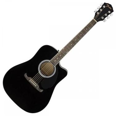 Imagem de Violão Fender FA125CE Dreadnought Eletroacustico WN Black