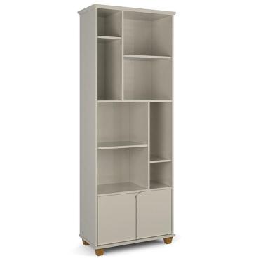 Imagem de Livreiro Taurus Sala Escritório Com 2 Portas E Nichos Off White Off White