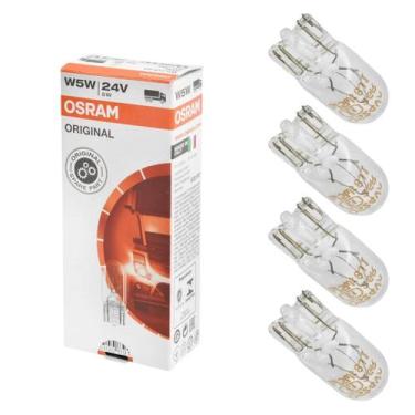 Imagem de 4 un Lâmpadas Pingão Especial Automotiva 5w 24v Ledvance Osram T10