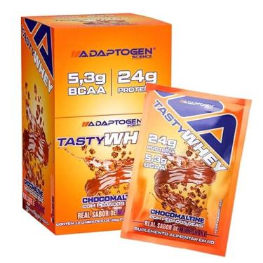 Imagem de Tasty Whey 3w Gourmet Pack com 12 Sachês de 34g Sabor Chocomaltine