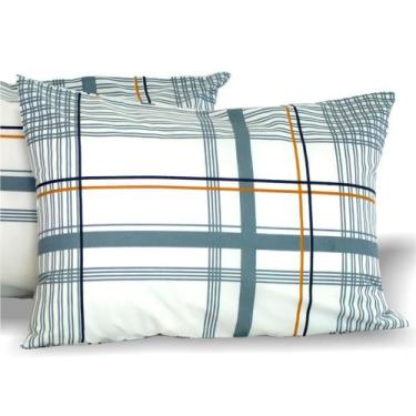 Imagem de Kit 4 Fronhas Para Travesseiro 200 Fios Estampadas 70x50cm Algodão Coz