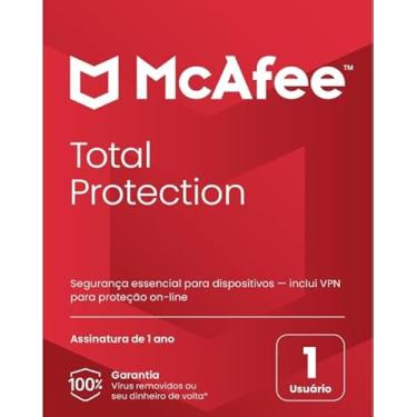 Imagem de McAfee Total Protection | 1 dispositivo | Software de segurança antivírus para Internet | VPN, gerenciador de senhas, monitoramento da Dark Web | Exclusivo da Amazon | Assinatura 1 ano | Cartão-chave