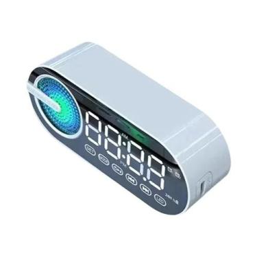 Imagem de Despertador Portátil Bluetooth Mini Caixa De Som Sem Fio Rádio FM Subw
