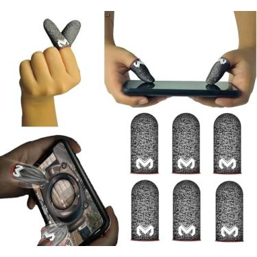 Imagem de Capas de dedo para jogos móveis, luvas antiderrapantes para tela sensível ao toque, mangas antisuor, capa de polegar de tiro acessórios de telefone para CoD Warzone, Free Fire, PUBG, LOL Wild Rift