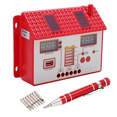 Imagem de 30A MPPT Solar Charge Controller LED Display, Proteção Double MOSFET Reversa para Solar, Plástico 12V/24V
