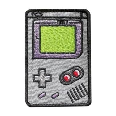 Imagem de Remendos bordados retrô nostálgicos, console de jogos Gameboy, remendos decorativos costurados para roupas, vestidos, chapéus, bolsas