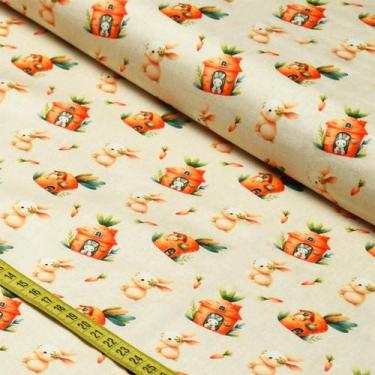 Imagem de Tecido Estampado Para Patchwork - Páscoa : Páscoa 76 (0,50x1,50) - Fab