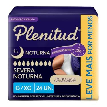 Imagem de Plenitud Roupa Intima Noturna para incontinência urinaria G/XG - 24 unidades (Embalagem pode variar)