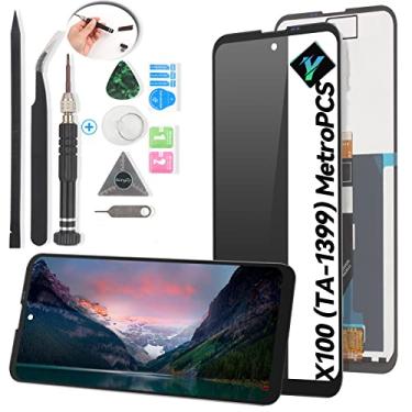 Imagem de YWLRONG Tela LCD para Nokia X100 TA-1399 MetroPCS Tela de Substituição Touch Screen LCD Digitalizador Montagem para Nokia X100 TA-1399 MetroPCS Substituição com Kit (Preto)