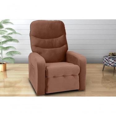 Imagem de Poltrona Reclinável Punto 1 Lugar Veludo Cobre Matrix