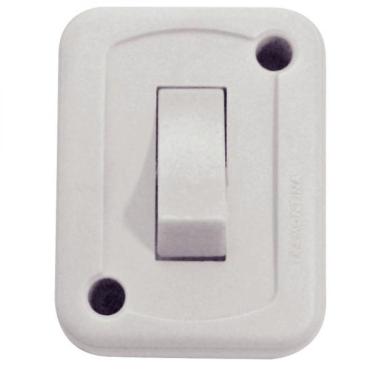 Imagem de Interruptor de Sobrepor com 1 Tecla Simples 10A 250V