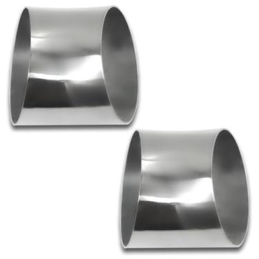 Imagem de Gorniloxam Cotovelo De Escape 3,5" A 45 Graus (Cotovelo Com Mandril) Em Aço Inoxidável 304, Adequado Para Tubos Modificados Carro, Corrimão Escada, Etc. (2 Peças)