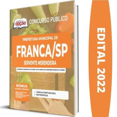 Imagem de Apostila Prefeitura Franca Sp - Servente Merendeira - Apostilas Opção
