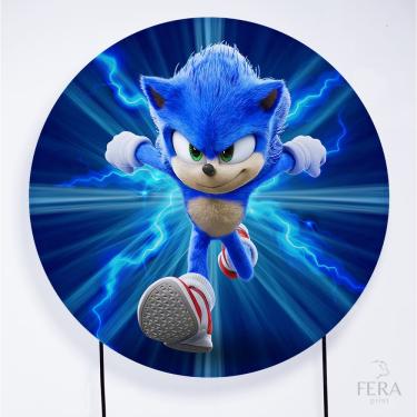 Imagem de Painel Decorativo para Festa 1,80x1,80 metros Vesti Fácil com Elástico Sonic - Fera Print