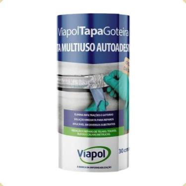 Imagem de Manta Adesiva Rolo 30Cm x 10Mt x 0,8MM Telha Viaf - 01616 - Viapol