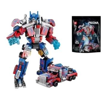 Imagem de Brinquedo de montar, caminhão Transformes, brinquedo blocos de montar, construir, brinquedo caminhão, Robô.