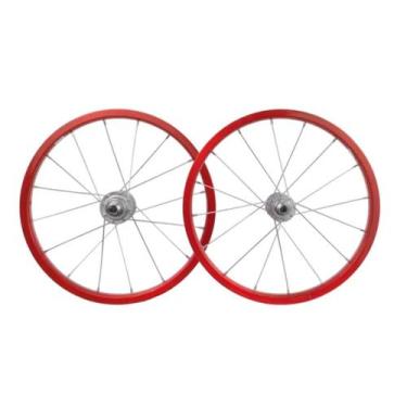 Imagem de Roda 16 aluminio viper montada (par) vermelha