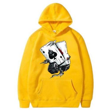 Imagem de MOLETOM BLUSA DE FRIO CANGURU ALGODÃO PERSONALIZADA BARALHO Estiloso -