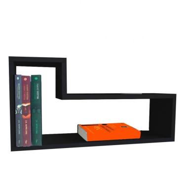Imagem de Prateleira nicho L Em Mdf Preto