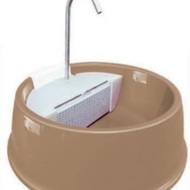 Imagem de Bebedouro Fonte para Gatos com Filtro e Torneira, 2,5 Litros, Marrom