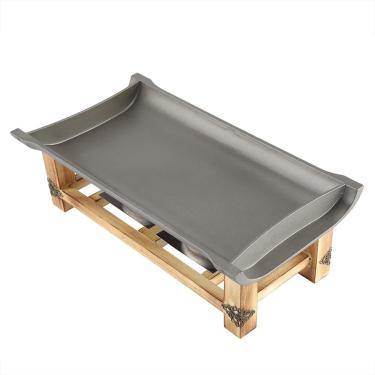 Imagem de Cffuvros portátil non stick raclette grill, placa de churrasqueira de queijo elétrico com fogão dobrável, kit de utensílios de cozinha para piqueniques e grelhados internos (Large size 38CM)