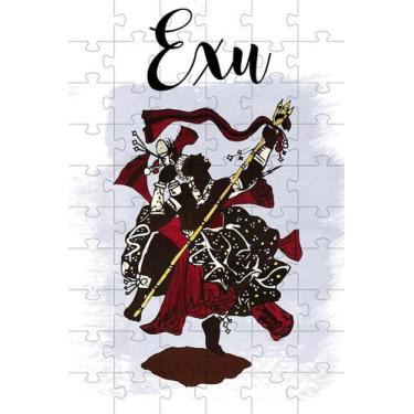 Imagem de Quebra-Cabeças Cognitivo Orixás Exu De 60 Peças - Coleção Tea & Amor