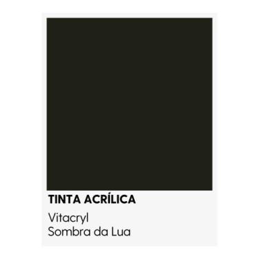 Imagem de Tinta Emborrachada Acetinada Pretos - Vitacryl, Sombra da Lua, 3,6 lts