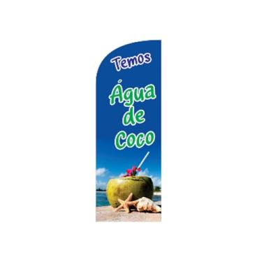 Imagem de Wind banner 3 metros completo - personalizado temos agua de coco