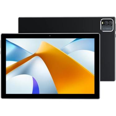 Imagem de Tablet Android de 10 polegadas, processador quad-core de 64 GB de armazenamento e expansão de 1024 GB, 8 GB de RAM, câmera dupla de 2 MP + 8 MP, tela IPS HD de 1280 x 800 de 10,1 polegadas, suporta