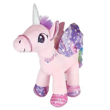 Imagem de Unicórnio de Pelúcia em Pé Rosa 35cm Fizzy
