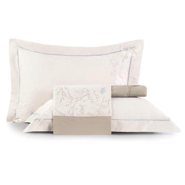 Imagem de Jogo de Cama Casal 4 Peças Altenburg 300 Fios Cetim Colina