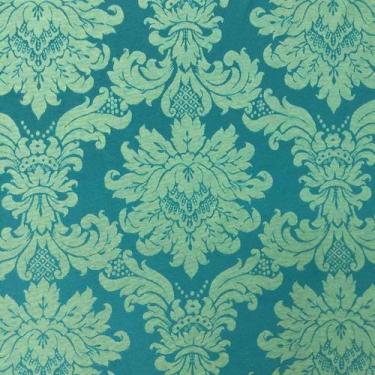 Imagem de Tecido Jacquard Verde Medalhão 2.80m de Largura - Sua Casa Decor