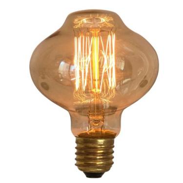 Imagem de Lâmpada Incandescente de Filamento L80 40W Luz Amarela 220V Gmh - Plug